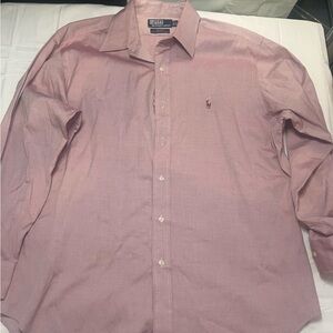 Polo by Ralph Lauren Colored Pony Pink Dress Shirt